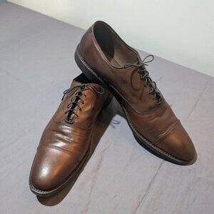 Like New Allen Edmonds Park Avenue Oxford Toe Cap Dress Shoe Size 15 Brown 5610